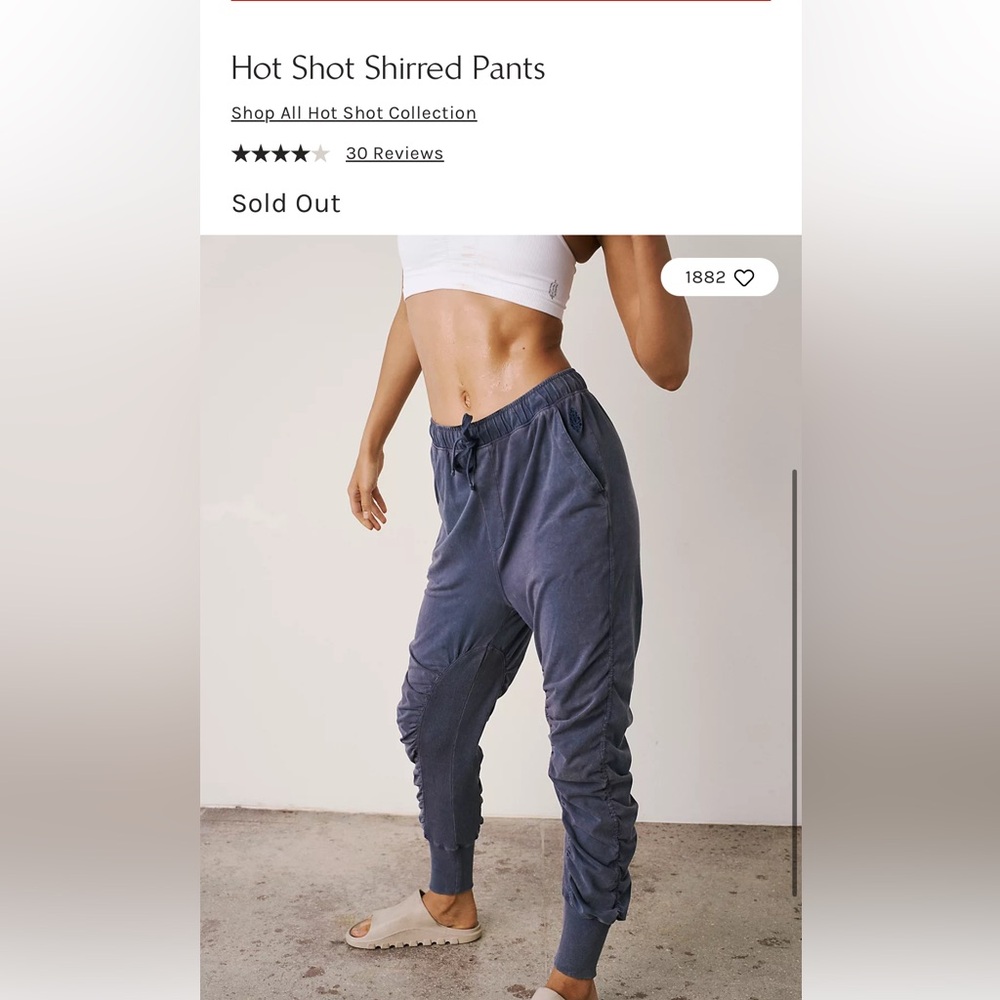 Free People Movement Hot Shot Shirred Pants